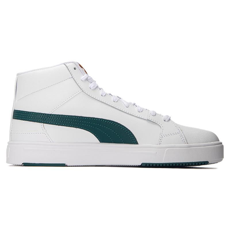 Puma Serve Pro Lite Mid Sneakers Unisex Sneakers White Green Gold 382095-04