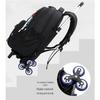 ZIRANYU Kids' Detachable Rolling School Backpack