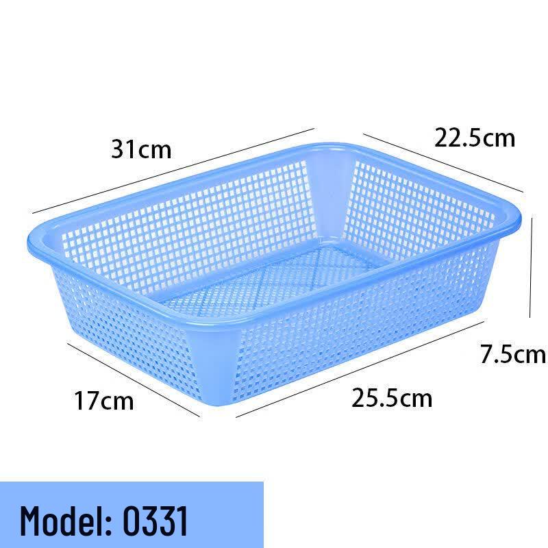 Plastic Rectangular Draining Storage Basket