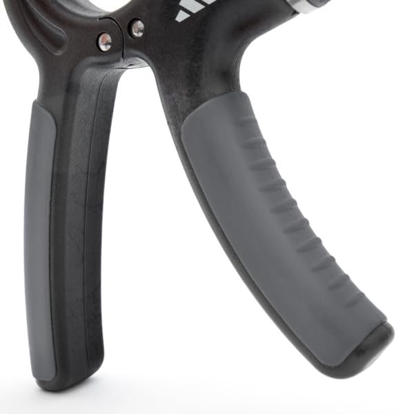 adidas Adjustable Grip Trainer, Resistance Levels 10-40kg, Black/Grey, ADAC-11400GR
