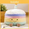 Cake Birthday Plush Toys Rainbow Cake Design Soft Stuffed Dolls Girls Gifts