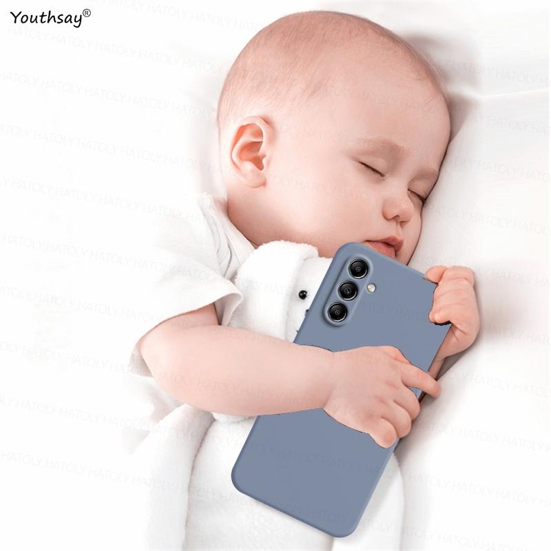 For Samsung Galaxy A27 Case Cover Samsung Galaxy A27 A37 A57 A17 Funda Coque Soft Original Liquid Silicone Back Case Samsung A27