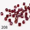 50pcs 8mm High Transparency Colorful Square Glass Beads for Phone Chain & Bracelet Making
