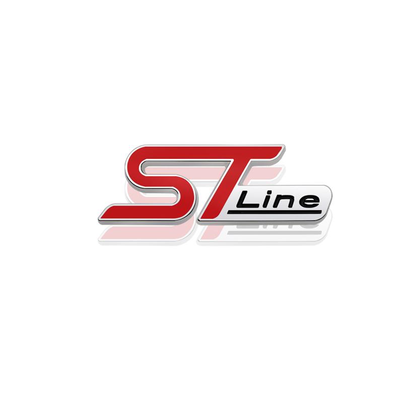 3D ST LINE Grille Emblem METAL Rear Trunk Car Badge sticker For Ford Focus x 2 3 FIESTA Kuga ESCAPE Vignale Mondeo EcoBoost
