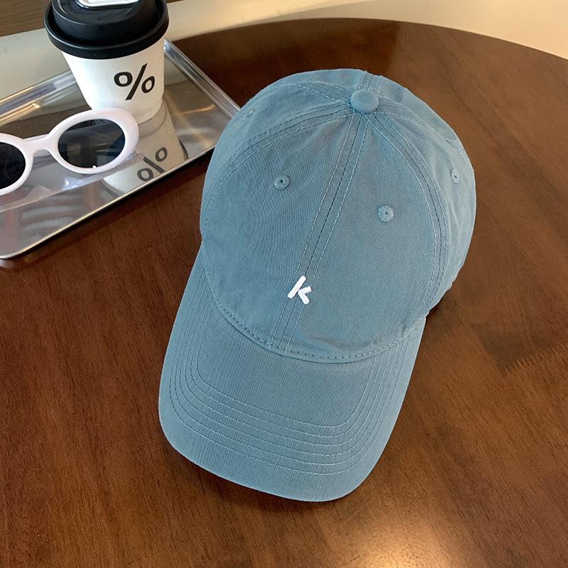 Embroidered Soft Top Baseball Cap Can Be Worn In All Seasons, Wide Brim To Show the Face, Small Sports Cap