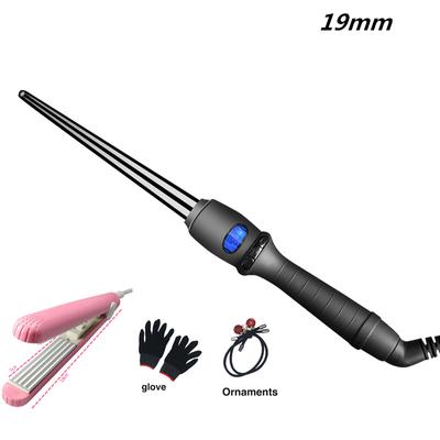 Package Sale Lcd Single Cone Hair Curlers Horn Head Pear Electric Wave Wave Perm Rod Does Not Hurt Power Generation Coil