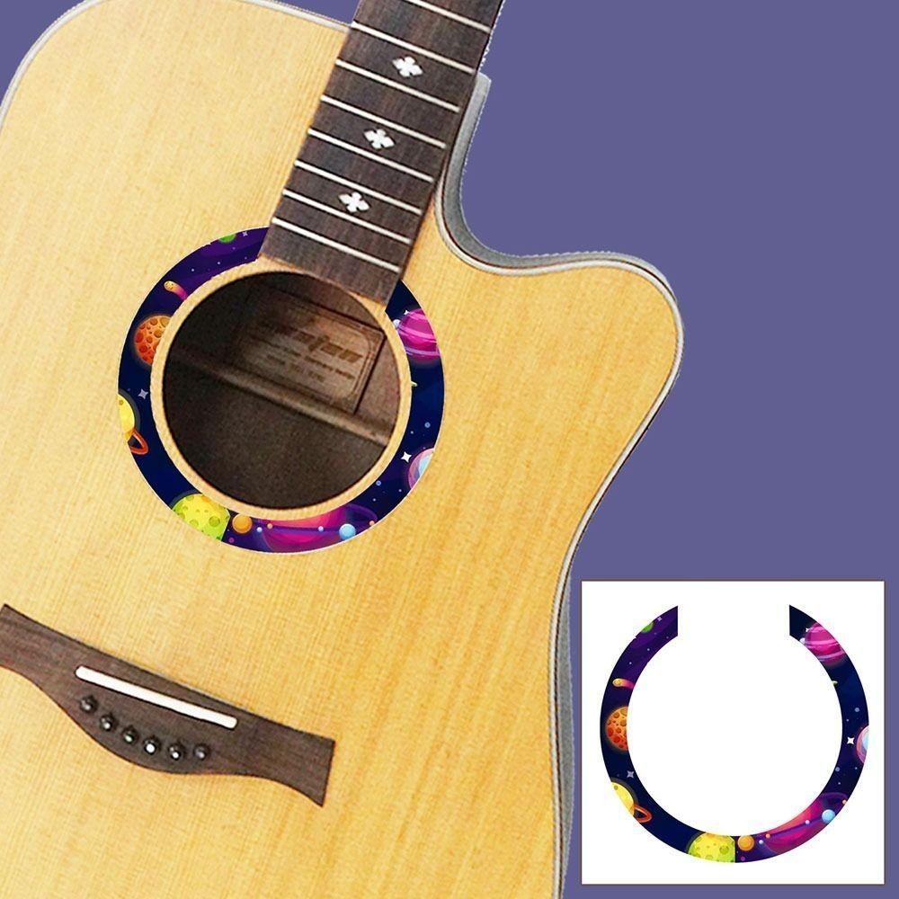 PVC Sound Hole Decal Musical Instruments Supplies Guitar Accessories Folk Guitar Sticker  Guitar