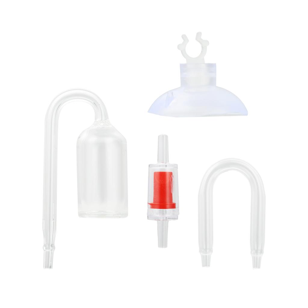 Glass Co2 Diffuser Aquarium Spiral Carbon Atomizer Diffuser with Suction Cup for Aquarium Fish Tank Accessories