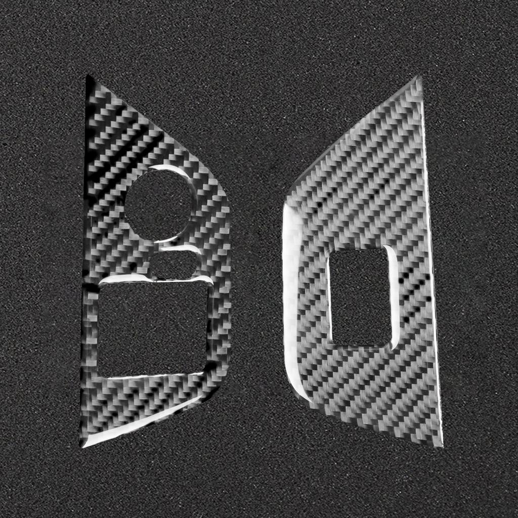 Carbon Fiber Side Door Window Switch Lifter Button Cover Interior Trim Sticker For BMW Z4 E85 E86 2003 2004 2005 2006 2007 2008