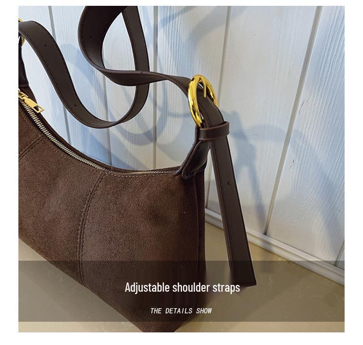 Women's Retro Large Capacity Crossbody Bag - New Textured Design, Versatile & Casual Daily Underarm Bag