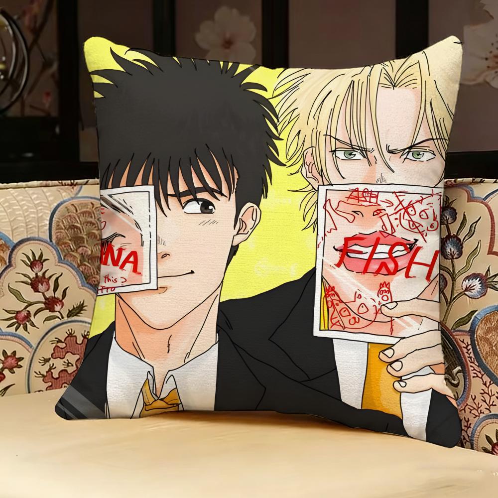 Banana Fish Anime Pillow Case Pillowcase, Double-sided Printed, Sofa Cushion, Bedroom Headboard Pillow