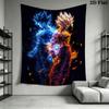 Son Goku Wall Tapestry Aesthetic Wall Hanging Printed Fabric Blanket Decorative Tapestries For Bedroom Living Room Home Decor