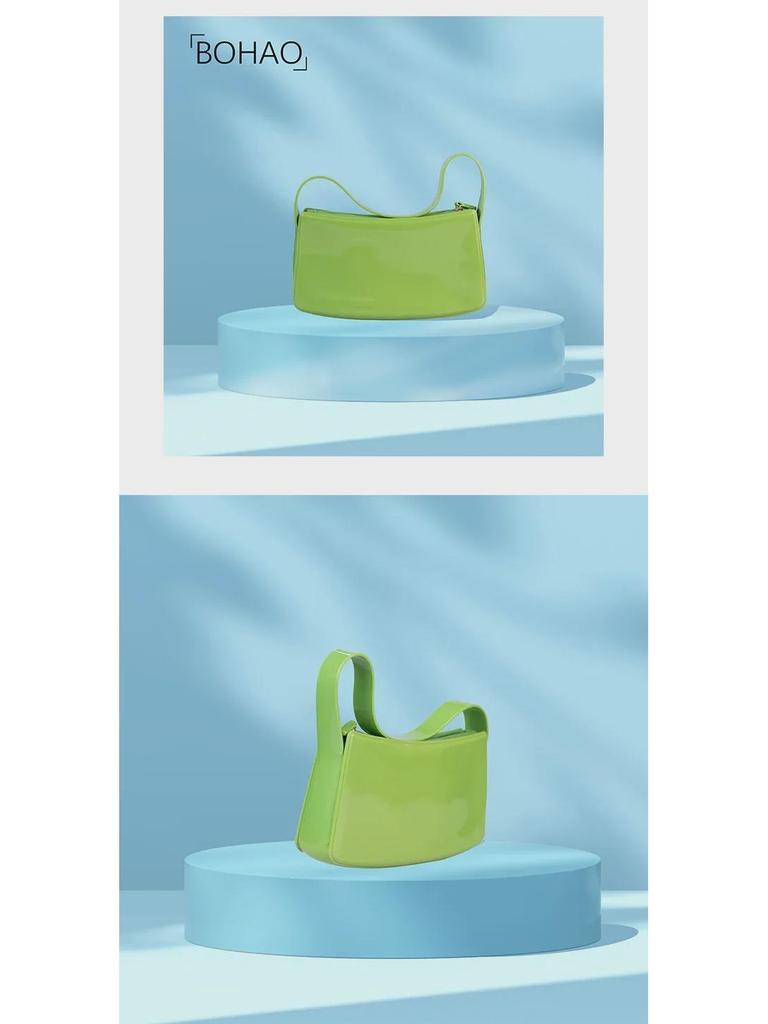 Bohao PVC Barbie Jelly Bag: Fashionable & Versatile Soft Handle Handbag, Dirt-Resistant, Easy to Clean, Summer Women's Shoulder Bag.