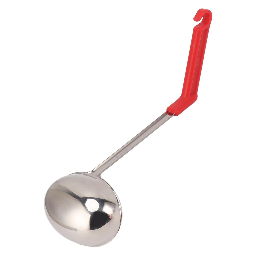 Soup Ladle Stainless Steel Anti Scald Multifunctional Curved Handle Kitchen Ladle for Home Cooking
