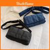 Elegante Borsa a Spalla Urbana in Nylon Compatta alla Moda Crossbody Con Chiusura a Zip