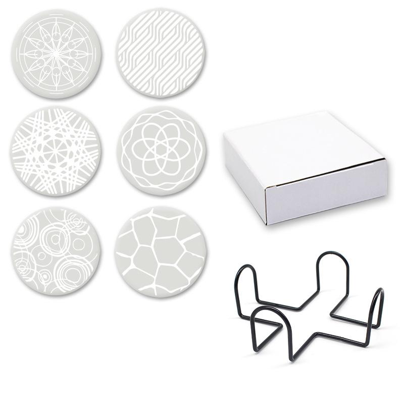 Sottobicchiere Rotondo in Silicone Antiscivolo Sottobicchiere Termico per Whiskey Set di Sottobicchieri da 10 cm
