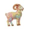 Diamond-inlaid Sheep Brooch Vintage Brooch Pins Trendy Lady's Suit Brooch  Cloth Accessories