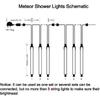 Adecorty Christmas Lights Outdoor, Meteor Shower Light UL Certified