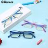54673 Square Fashion Boy Girls Glasses Frame Flexible Ultralight Kids Optical Clear Silicone Eyeglasses Uv400