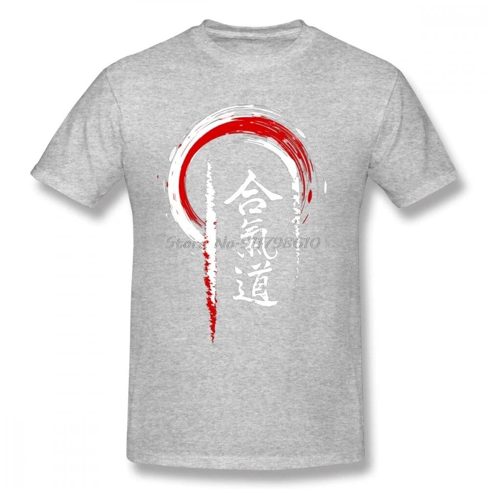 Aikido Vintage Unisex T Shirt Drop Shipping Leisure Big Size Cotton Short Sleeve Custom T Shirt Unisex Tees Harajuku Streetwear