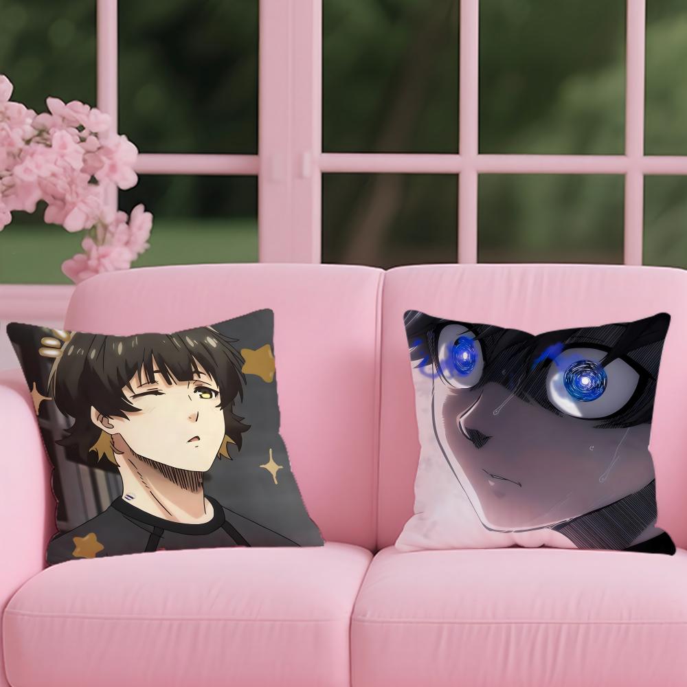 Blue Lock Anime Cushion Cover 2-in-1 Reversible Plush Pillow Cover | Car/Sofa/Bed | Perfect Gift