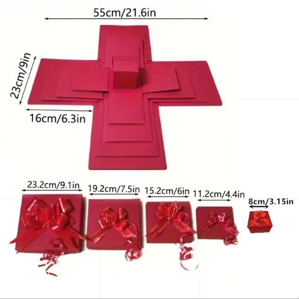 Cutie Cadou Explozie Surpriză DIY Pentru Zile de Naștere Valentine's Nunti