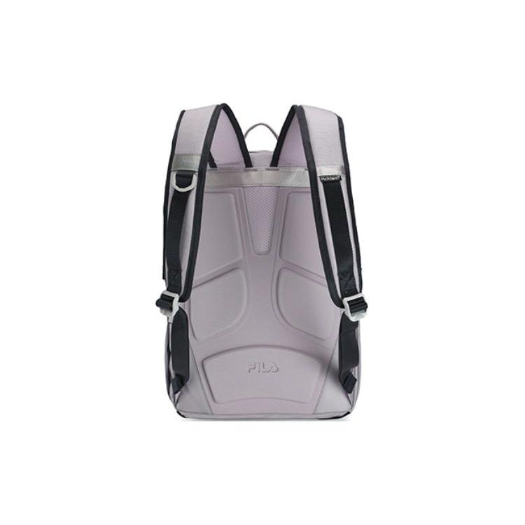 Fila Einfacher Mode-Stoffrucksack Damenrucksack Schwarz Löwenzahn-Lila Orientalisch-Weiß F13W419161F