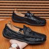 Men's Shoes New Summer Comfortable Breathable Shoes Soft-soled Leather Shoes Versatile Classic Business Style Men's Shoes Doudou Shoes