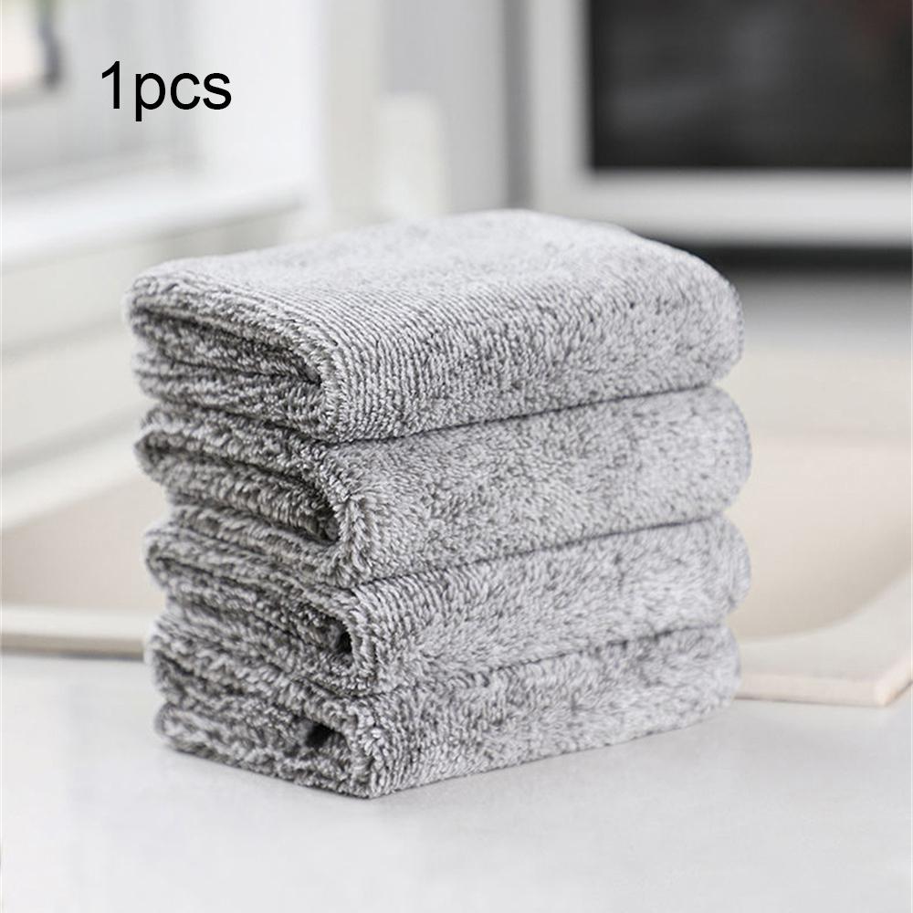 

New Japanese Bamboo Charcoal Fiber Rags Housework Cleaning Soft Dishwashing Towel Kitchen Supplies Thick Absorbent Towel