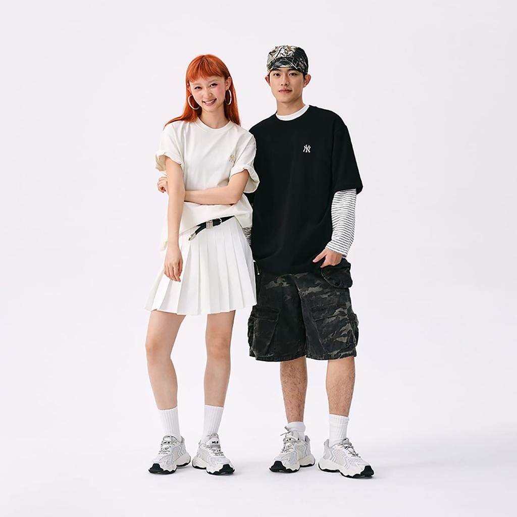 MLB New York Yankees Basic Collection SS25 T Shirt Unisex Ivory 3ATSB0253-50CRS