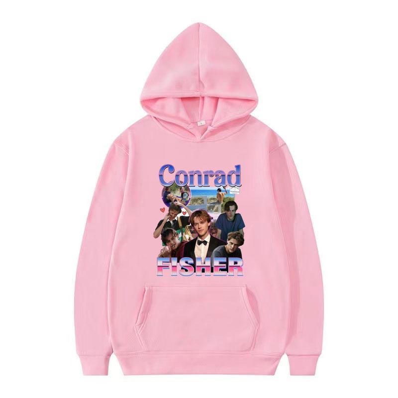 Team Conrad Cousins Beach Graphic Sweatshirt Men's Clothing Conrad Fisher Movie Y2k Hoodie Long Sleeve Comfort Oversized Hoodies