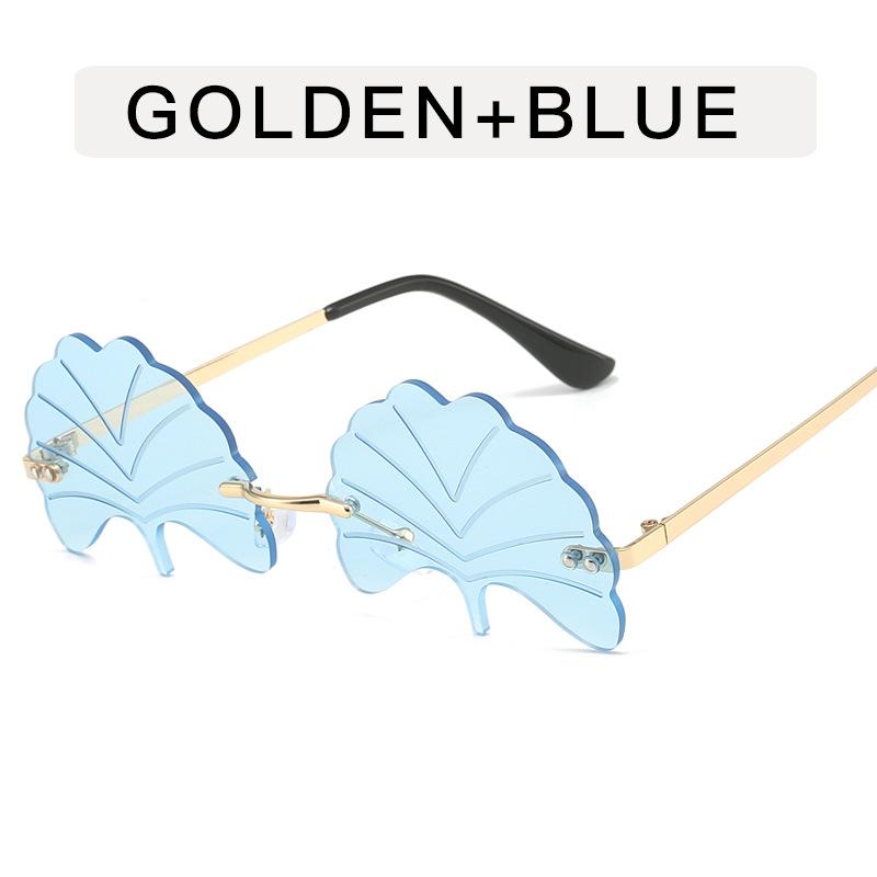 

Солнцезащитные очки женские формы листа безободковые в стиле хип-хоп новые стильные солнцезащитные очки мужские европейские американские женские солнцезащитные очки