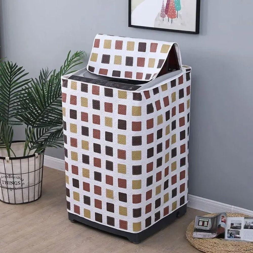 PEVA Washing Machine Cover Waterproof Laundry Machine Cover New Top Load Washer Cover Laundry Room