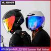 F608 3/4 Motorcycle Helmet: Universal Fit for Large Head, 3C Certified, Breathable, Warm.