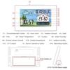 Wireless LCD Screen Multiple Channel Weather Forecast Station With Digital Display Control And 60M Transmission Ranging