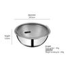 304 Stainless Steel Multi-Purpose Kitchen Bowl Set: Mixing & Seasoning Jar, Deep Soup Pot, Dough Kneading Basin