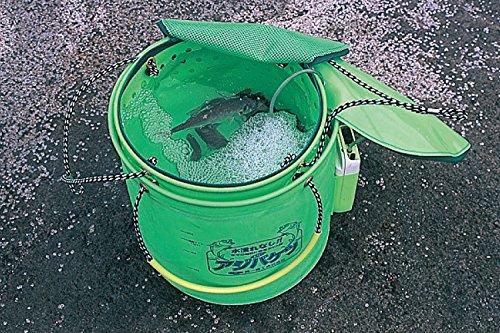 Daiichi Seiko Horse Mackerel Fishing Bucket, 33cm, 11042, Fishing Bucket, Green