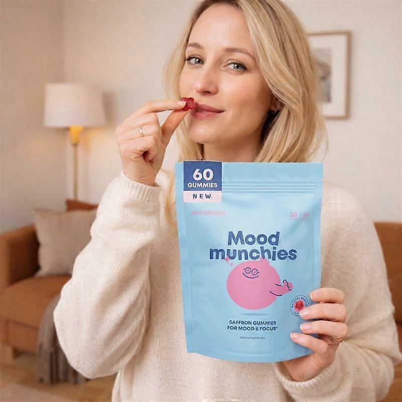 Gel e Pastiglie Nutrizionali Estratto di Zafferano per Umore e Concentrazione - Mood Munchies, 60 Pezzi