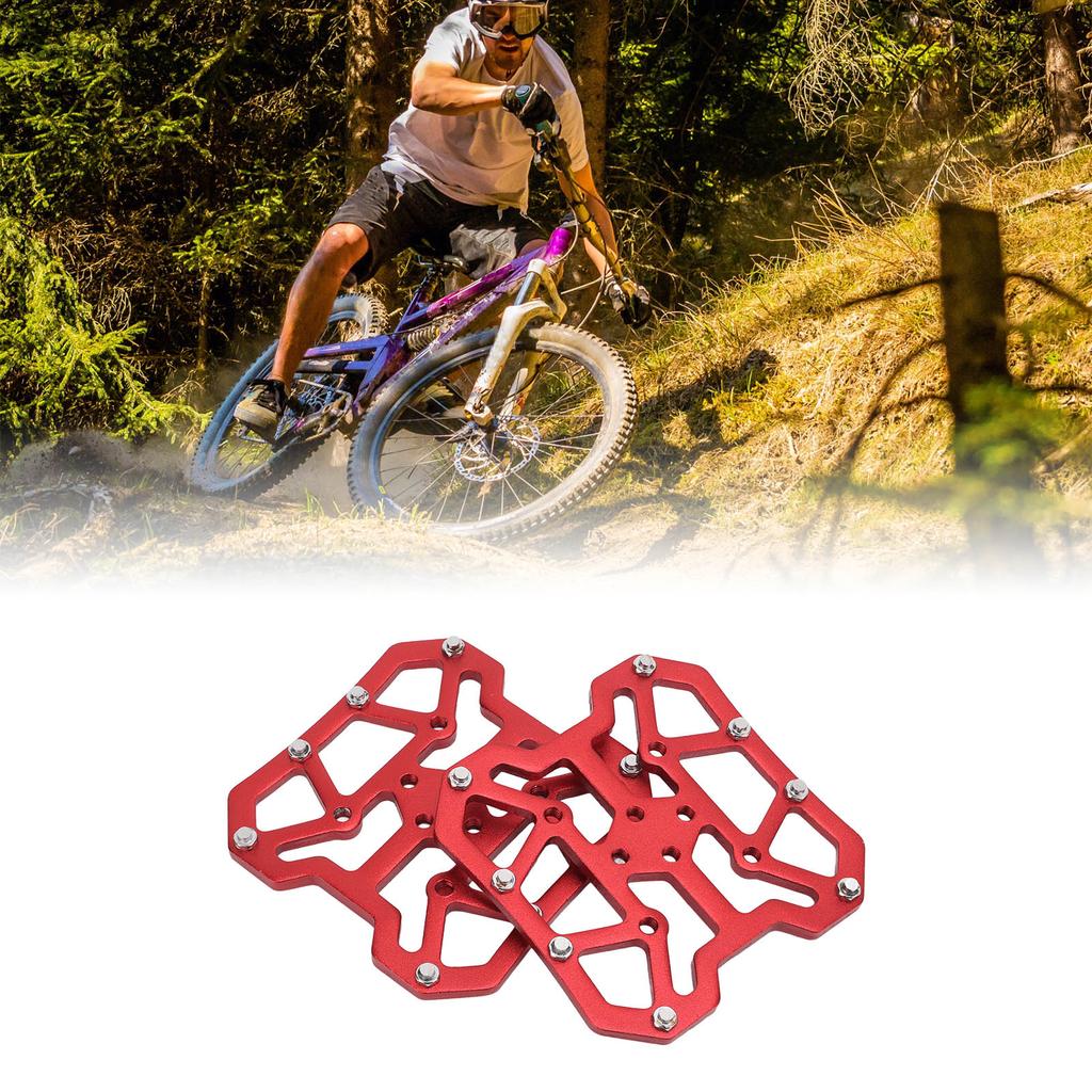 1Pair Clipless Pedal Adapters Self Lock Aluminum Alloy for Mountain Bike System