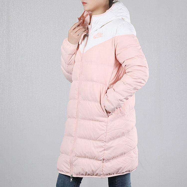 Nike Vêtements de sport Windrunner Doudoune mi-longue réversible à capuche Femme Vêtements d'extérieur Rose 939441-101