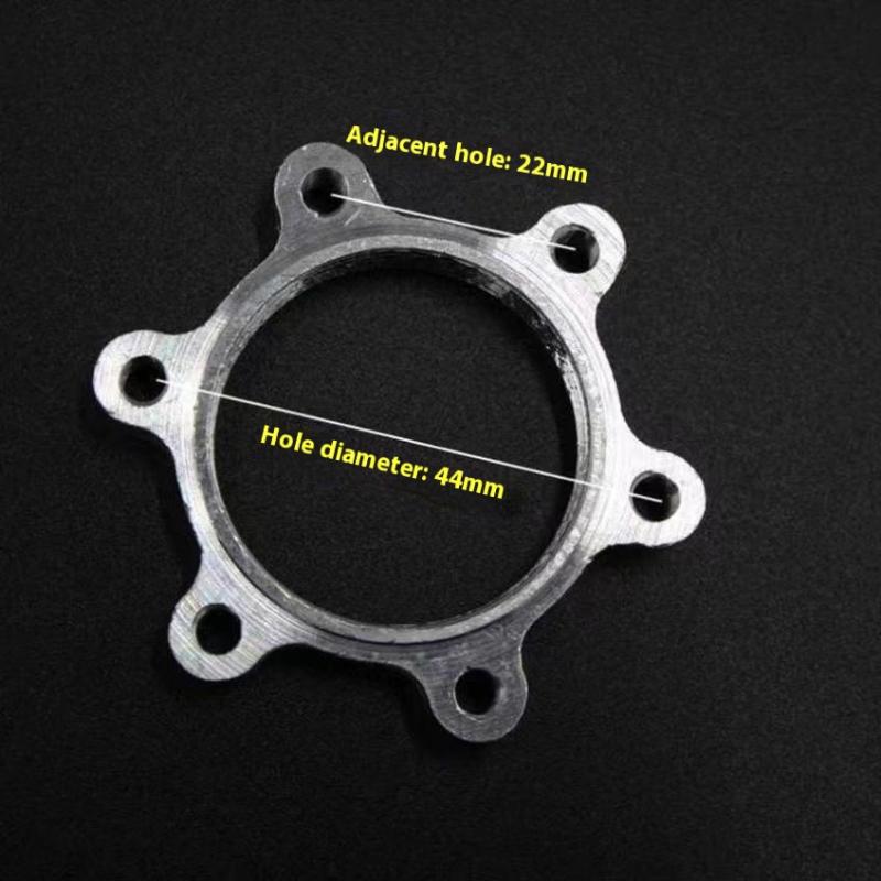 2 Pièces 44/48mm Moyeu de Vélo Rotor de Frein à Disque Fileté pour Roue Libre Bride à 6 Boulons