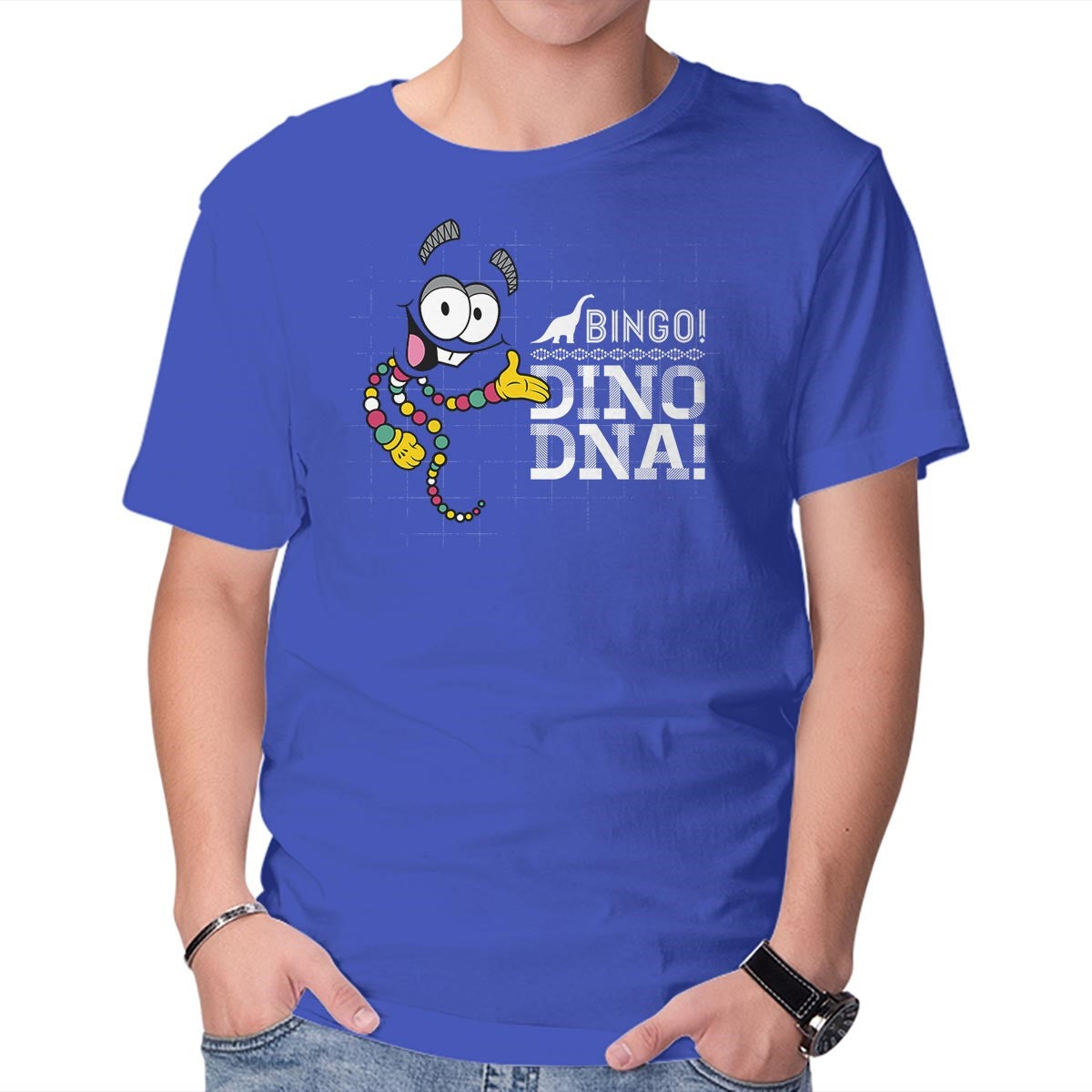 Unisex Crew Neck T-Shirt Jurassic Bingo Graphic Short Sleeve Casual Tee S
