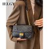Korean Version Chain Black Female Bag Fashionable All-Match Commuter Shoulder Messenger Bag