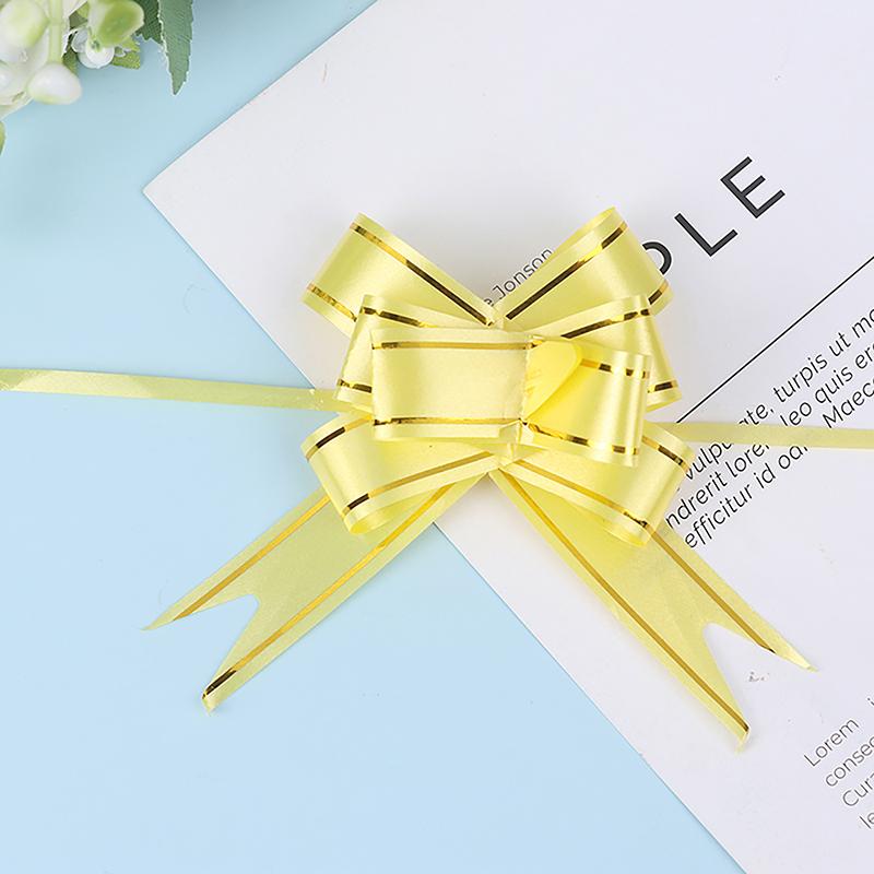 20 Pcs Ribbon Pull Bows Gift Knot Ribbon Wedding Gift Decoration Gift Wrapping Bows Packing Car Decor