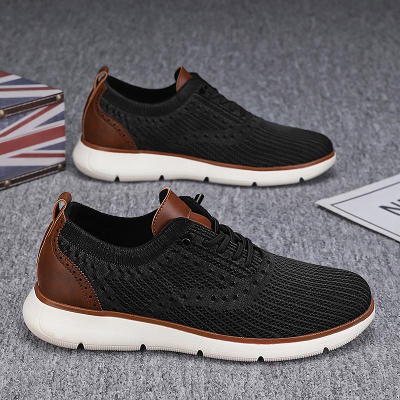 New lightweight breathable mesh men's shoes Fashion trend Walking men's outdoor wear-resistant casual shoes