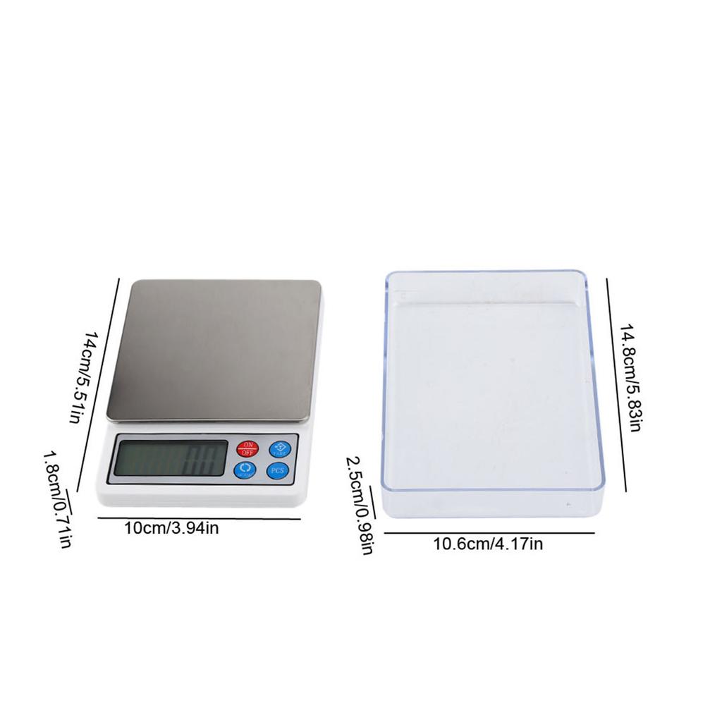 Kitchen Electronic Digital Scales, High ket Food Scales with LCD Display, Suitable for Msuring Jewelry, Mobile Phones