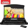 MAXCENT 8-Port KVM Switch with 17.3-inch Foldable LCD