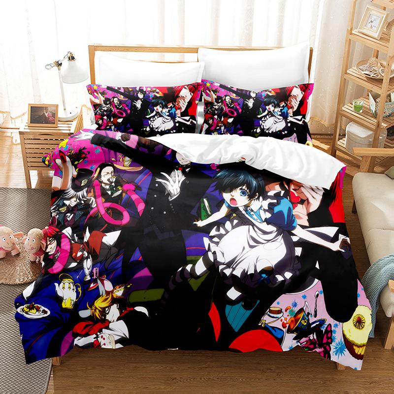 Kemila 3D Dark Deacon Povlečení Povlak na přikrývku a povlak na polštář Sada povlečení na dvojlůžko Digitální tisk