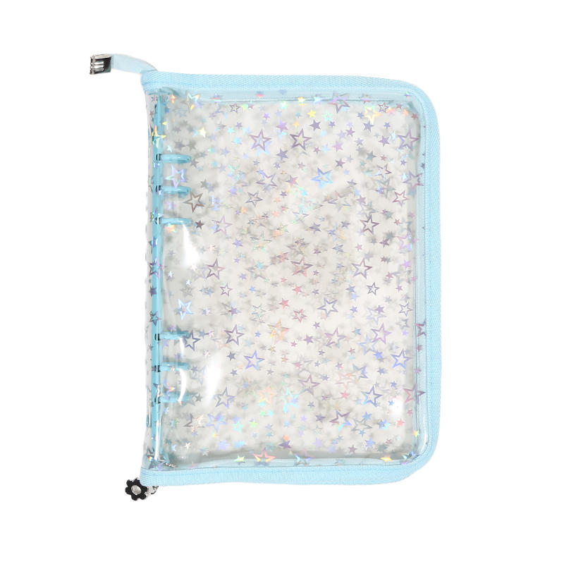 A5 Star Photocard Binder Shinning Protective Sleeves Clear Refillable Notebook Shell Binder Photocard Album 10 Inner Pages High Quality