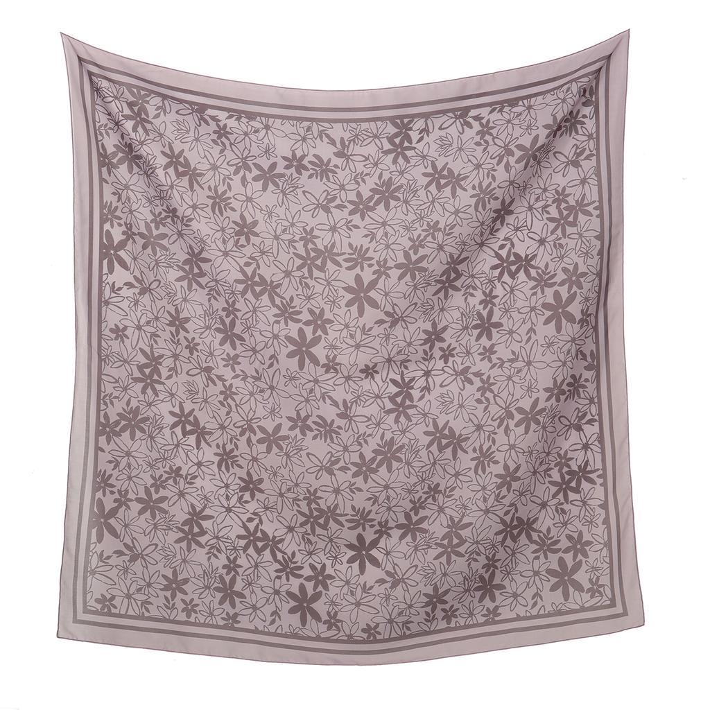 Nuovo foulard quadrato 110 con stampa floreale per donna, hijab musulamani, scialle, fazzoletto, foulard, fascia per capelli, bandana, fasce per capelli